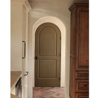 JBDhome Porte extérieure en accordéon pliante en verre, terrasse coulissante en bois massif personnalisée, porte principale en chêne, arc en bois massif