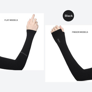 Conjunto de manga de brazo de Ciclismo de verano Transpirable Impreso Transpirable Manga de brazo de ciclismo Sin costuras Nylon Seda Calor fresco Liso al aire libre - Product Image 2