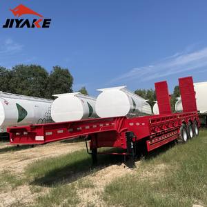 Nuevo 60-80T Capacidad 3/4/5 Axis Semi-Remolque Lowboy China Lowbed Usado Low Bed Truck para la venta Puede cargar autos - Product Image 1