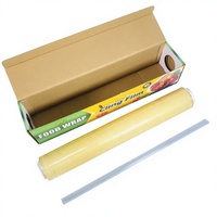 Emballage de film alimentaire en PVC transparent bon marché de haute qualité Super emballage alimentaire 45cm fabricants d'emballage de boîte de couleur en rouleau Jumbo