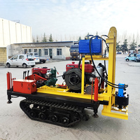 Rig Pengeboran Hidrolik Tipe Crawler yang Kokoh 28HP 200M Mesin Rig Pengeboran Sumur Air Bergerak dengan Posisi Stabil
