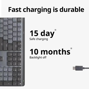 Logitech MX Bàn Phím Cơ Khí Mini Không Dây Chơi Game Bàn Phím <span class=keywords><strong>Bluetooth</strong></span> Tiếng Ồn Thấp Không Dây Mô Hình Kép Mini Máy Bàn Phím - Product Image 5