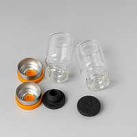 Vente en gros d'usine, logo personnalisé accepté, flacon en verre médical vide transparent miniature de 16*27mm 2ml