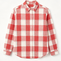 Tissu uni en coton 100% teint en fil de haute qualité pour chemise, personnalisé, blanc, orange, rouge, à carreaux, nouveau design