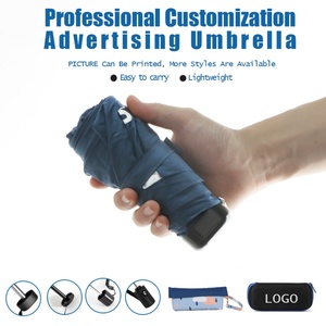 5 Fold Mini Ultra Compact Folding <b>Umbrella</b> Pocket Size Portable Travel Sun and Rain <b>Umbrella</b> - Product Image 5