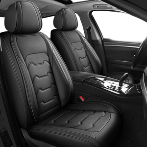 高品質フルレザーAUDLY高級車シートカバー5Dデザイン傷防止フルセットオールシーズンユニバーサルフィット11点セット - Product Image 1
