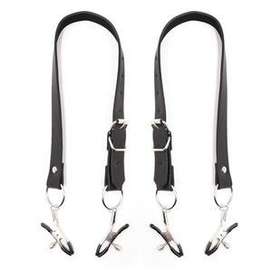 Erwachsenen-Sexspielzeug: Leder-Beinbinder-Clip für Frauen, Multifunktionaler Brustclip, SM-Foltergerät Alternative Brustklammer - Product Image 2