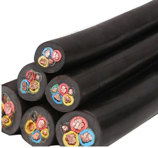 Cable plano de 4 cables para bomba sumergible, 4mm, 3 núcleos