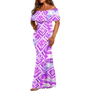 Vestido largo morado estampado sin tirantes para mujer, vestido de fiesta ajustado, vestido de noche elegante con patrón geométrico, vestido de moda para discoteca - Product Image 1
