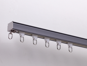 Rails <span class=keywords><strong>de</strong></span> rideaux en aluminium noir, crochets pour rails <span class=keywords><strong>de</strong></span> rideaux <span class=keywords><strong>de</strong></span> <span class=keywords><strong>douche</strong></span>, supports <span class=keywords><strong>de</strong></span> rails <span class=keywords><strong>de</strong></span> rideaux - Product Image 6