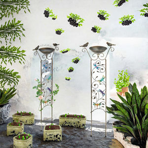 Décorations d'extérieur personnalisées en fer forgé vintage, sur le thème des animaux, robustes, modernes, faites à la main, avec revêtement en poudre, couleur bronze - Product Image 3