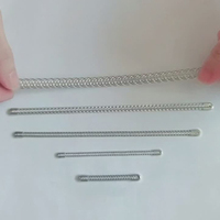 Accesorio de Hueso Metálico para Corsé, Armazones de Acero de Alta Calidad al por Mayor, Accesorios para Sujetador de Espina de Pescado, Hueso Espiral de Acero Inoxidable