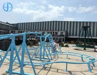 Mini-roller coaster non motorisé pour enfants, équipement de parc d'attractions extérieur à prix abordable, en promotion