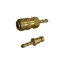 Raccord rapide en laiton de type Euro Mini avec raccord cannelé pour tuyau, personnalisable OEM pour outils pneumatiques