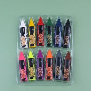 <span class=keywords><strong>Peinture</strong></span> pour le visage et le corps au néon UV à vendre, bâton de <span class=keywords><strong>peinture</strong></span> arc-en-ciel scintillant qui brille dans le noir, crayon pour enfants, maquillage d'Halloween - Product Image 4
