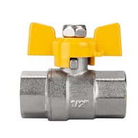 Vanne à boisseau sphérique manuelle en laiton forgé TMOK 1/2" DN15 BSP à filetage femelle pour le contrôle du gaz et des liquides (OEM)