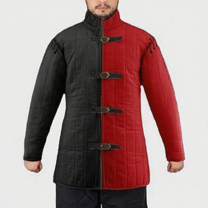 Chaqueta de Hombre Acolchada de Pana con Cuello Vuelto, Manga Larga y Bolsillos, Estilo Casual Urbano - Product Image 2