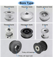 Poulie de distribution sur mesure en acier au carbone C45 usinée CNC, traitement de surface par noircissement/phosphatage, OEM/ODM pour charges lourdes