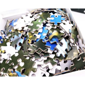 Puzzle en papier de 500 pièces de haute qualité, logo personnalisé imprimé, écologique, durable, <span class=keywords><strong>bleu</strong></span>, papillon, pour adultes, cadeaux - Product Image 4