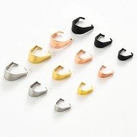 100 pièces de fermoirs à clipser en acier inoxydable pour pendentifs, connecteurs à pince pour chaînes, pour la fabrication de colliers, bracelets et bijoux DIY