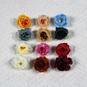 Têtes de fleurs de pivoine artificielles délicates en soie, matériaux pour la fabrication de coiffes, décoration murale florale, petites fleurs de pivoine pour mariage - Product Image 2