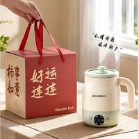 Mini-mijoteuse électrique portable 4-en-1 intelligente (Céramique/Acier 304), cuiseur et tasse de cuisson pour la maison/le bureau