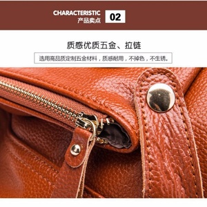 Boshiho Customized RFID Protected Zipper Crossbody Shoulder Bag Backpack Women Leather <b>Chest</b> Bag Handbag - Product Image 3