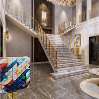 Meubles de luxe haut de gamme pour toute la maison canapé modulable en cuir de qualité supérieure design d'intérieur 3D décoration intérieure