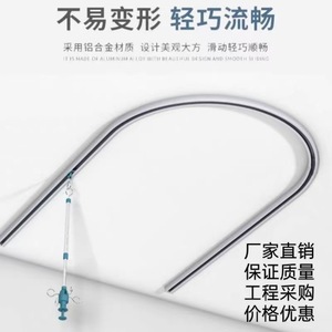 Wolverhampton Aluminum Alloy Curtain <b>Track</b> Flexible Top Mounted Silent Sliding Ceiling Rail Modern Simple Design - Product Image 5