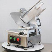 Trancheuse à viande professionnelle Chuangbiao BH-300 électrique 750W double tension 10 pouces (250 mm) portable avec couteau amovible et réglable