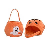 Cestas de Halloween con diseño de calabaza, calavera, fantasma, cara de calabaza y murciélago, bolsas tipo cubo para niños, regalo de Halloween, bolsas para dulces