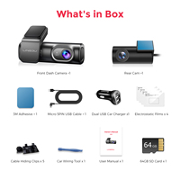 Kamera dasbor depan belakang D600, lensa ganda DVR mobil 4K + 1080P dengan 5.8G Wifi pelacak GPS dan ADAS hitam kotak penjualan
