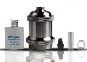 Di Qualità del Hight <span class=keywords><strong>vintage</strong></span> E26 E27 Lampadina A Vite di Alluminio della copertura con <span class=keywords><strong>portalampada</strong></span> in ceramica per Edison lampada a sospensione di base - Product Image 5