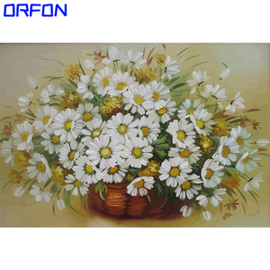Orfon ly40 sơn theo số hoa ấn tượng truyền thống phong cảnh trừu tượng trên vải không có khung - Product Image 1