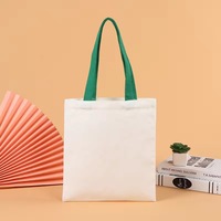Sac fourre-tout en toile de couleur unie de taille personnalisée sac fourre-tout en toile à bandoulière avec poche et fermeture éclair sac de Noël vierge à sublimation unie