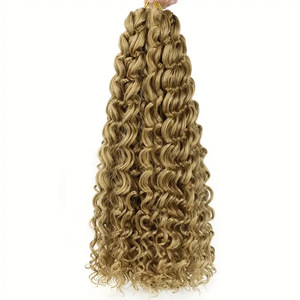Perruque synthétique longue bouclée avec dentelle frontale, raie au milieu, colorée, résistante à la chaleur, pour femmes européennes et américaines, fabriquée à la machine, vente en gros - Product Image 2