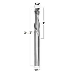Broca <span class=keywords><strong>de</strong></span> enrutador en espiral <span class=keywords><strong>de</strong></span> <span class=keywords><strong>carburo</strong></span> sólido con 2 flautas <span class=keywords><strong>de</strong></span> corte descendente y fresa OEM personalizable <span class=keywords><strong>de</strong></span> vástago 1/4 - Product Image 2