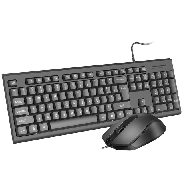 Manufacturers Wholesale Mechanical Wireless Programmable Anti-Fall Stronger Battery Life Simple Office Keyboard and Mouse Set
