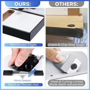 Cortador de Molduras Compacto de 32 Pulgadas, para Diestros/Zurdos, Cabezales de Corte Recto y Biselado de Alta Precisión para Marcos de Fotos y Proyectos de Bricolaje - Product Image 4