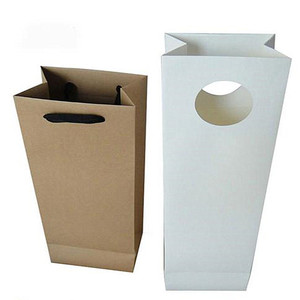 Bolsas de papel Kraft marrón de lujo con diseño personalizado, suministros de China, asas troqueladas - Product Image 1