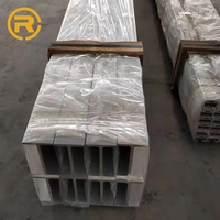 Profilé en H en alliage d'aluminium, surface anodisée, découpe, pliage, soudage pour rail industriel.