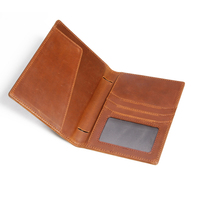 Porte-passeport en cuir personnalisé d'usine Portefeuille de passeport Portefeuille de documents de voyage Porte-passeport
