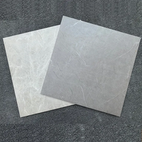 Carreaux de sol en porcelaine polie effet marbre pleine masse 600x600mm pour intérieur et extérieur, idéaux pour le salon