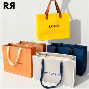 Tas Kertas Hadiah Belanja dengan Pegangan Panjang Setinggi Bahu, Bersertifikat FSC, Langsung dari Pabrik, Kemasan Tas Kertas Cetak dengan Logo Anda Sendiri - Product Image 1