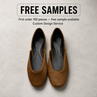 Birotzxiues Sepatu Flat Balet D Orsay Rambut Kuda Wanita Slip On Ujung Bulat 4 Warna Coklat Hitam Hijau Nyaman Ukuran EUR 36-44