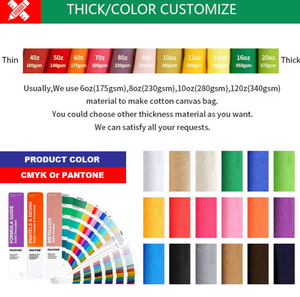 Wholesale Color Blank Environmental Protection Shopping Handheld Canvas Handbag Customized Advertising Cotton Bag - Product Image 2