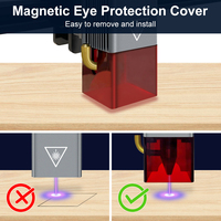 OEM & ODM personnalisé nouveau module de tête laser bleu 5W de haute précision mise au point en alliage d'aluminium sortie de faisceau de 45mm laser à diode de puissance optique