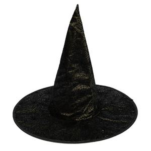Halloween Día de la muerte 18 \ "altura telaraña y <span class=keywords><strong>sombrero</strong></span> de bruja negro Prop casa embrujada fiesta decoración de pared modelo - Product Image 1