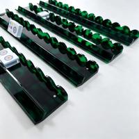 Règle de Mahjong Américain en Acrylique Transparent Deux-en-un avec Bord Ondulé Effet Écaille de Tortue pour 4 Joueurs – Vente en Gros