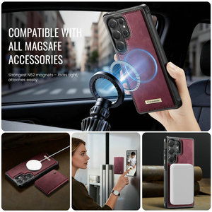Caseme เคสกระเป๋าสตางค์หนังอเนกประสงค์สำหรับ S26 <span class=keywords><strong>Samsung</strong></span>, เคส S22 S23 S24 <span class=keywords><strong>FE</strong></span> S25พิเศษ S21ที่ใส่บัตรเครดิตชาร์จไร้สาย3 in 1 - Product Image 3